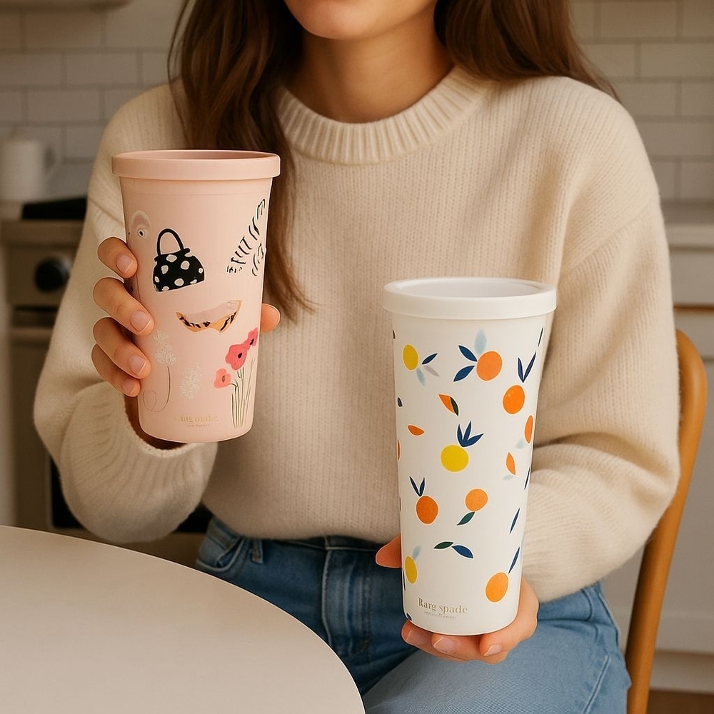 (2) Kate Spade Tumblers
